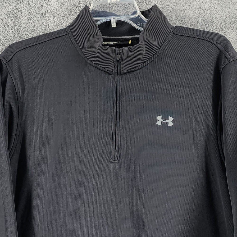 Under‎ Armour Sweatshirt Mens 2XL Gray Storm Golf Pullover Mock Neck 1/4 Zip